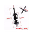Polished Stainless Steel Folding Grapnel Anchor 1.5 Lb / 0.7 Kg Boat Marine