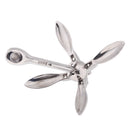 Heavy Duty Folding Grapnel Anchors, 3.3 lb / 1.5 kg ,Stainless Steel Anchor