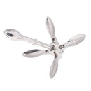 Heavy Duty Folding Grapnel Anchors, 3.3 lb / 1.5 kg ,Stainless Steel Anchor