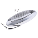 Silver Oval Dome Ceiling Light Roof LED 12V Interior Camper RV Boat Trailer
