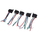 Wire Harness Extension Connector with 5-wire interlocking socket