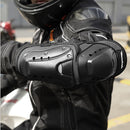 Black Heavy Duty Protection Knee Shin Pads Armour Guard Motorcycle Ski Gear