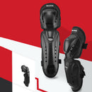 Black Heavy Duty Protection Knee Shin Pads Armour Guard Motorcycle Ski Gear