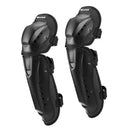 Black Heavy Duty Protection Knee Shin Pads Armour Guard Motorcycle Ski Gear