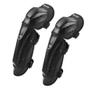 Black Heavy Duty Protection Knee Shin Pads Armour Guard Motorcycle Ski Gear