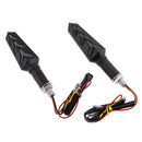 Pair Universal Motorcycle LED Amber Turn Signal Light Indicator Blinker Lamp