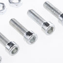 Motorcycle M6 Stainless Steel Socket Cap Screws&Nut,Allen Key Bolts Hex Head