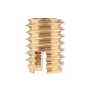M5 x 13mm Slotted Self Tapping Threaded Inserts for Plastic,Wood and Alloy