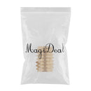M5 x 13mm Slotted Self Tapping Threaded Inserts for Plastic,Wood and Alloy