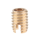 M5 x 13mm Slotted Self Tapping Threaded Inserts for Plastic,Wood and Alloy