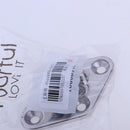 80mm Diamond 4 Hole Pad Eye Plates Staple - Marine Grade Stainless Steel