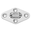 Pad Eyes - Marine Rigging 316 Stainless Steel Diamond Plate 90mm