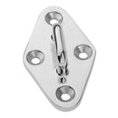 Pad Eyes - Marine Rigging 316 Stainless Steel Diamond Plate 90mm