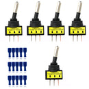 12V 20A 3 Pins Red LED Light SPST ON/OFF Car Boat Rocker Toggle Switch