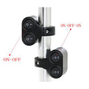 Motorcycle 7/8'' Handlebar Headlight Spot Light Dual On-Off-On Switch Waterproof