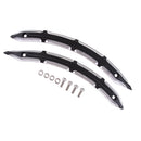 1 Pair Black Chrome Rear Fender Side Bolt On Accents Trim For Indian Scout 2015-2018