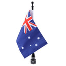 Universal Motorcycle United Kingdom Flag pole Luggage Rack Mount For Honda