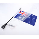 Universal Motorcycle United Kingdom Flag pole Luggage Rack Mount For Honda