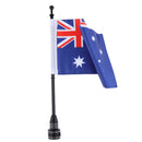 Universal Motorcycle United Kingdom Flag pole Luggage Rack Mount For Honda