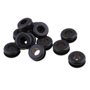 12 x Flatside Black Rubber Gas Fuel Tank Mounts for Harley Softail 84-99 Models