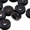 12 x Flatside Black Rubber Gas Fuel Tank Mounts for Harley Softail 84-99 Models