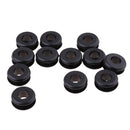 12 x Flatside Black Rubber Gas Fuel Tank Mounts for Harley Softail 84-99 Models