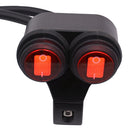 12V 16A Motorcycle 7/8" 22mm Handlebar Grip Light Switch Aluminum Waterproof