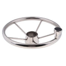 Universal 13.5'' Marine Boat Pontoon Steering Wheel 5 Spoke 3/4" Tapered Shaft