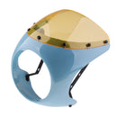 Retro Cafe Racer Style Handlebar Fairing Screen Universal Fits 7" Headlight