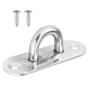 89mm Oblong 2 Hole Pad Eye Plates Staple - Marine Grade Stainless Steel
