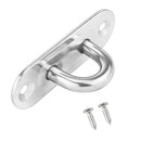 89mm Oblong 2 Hole Pad Eye Plates Staple - Marine Grade Stainless Steel