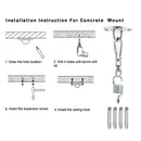 Heavy Duty Stainless Steel Hammock Hooks Hanging Kit Ceiling Hook Hanger
