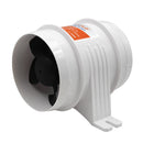 SEAFLO 4" In-Line Marine Bilge Air Blower 24V 235CFM Quiet Boat White