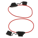 10x Inline 14AWG Blade ATM Medium Fuse Holder & 20x Fuses Set for Boat Car Marine