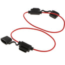 10x Inline 14AWG Blade ATM Medium Fuse Holder & 20x Fuses Set for Boat Car Marine