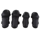 Adults Protective Gear Knee & Elbow Pads with Elastic Straps for Motorcycle Skating Skateboarding Cycling