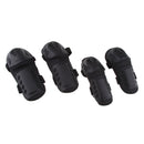 Adults Protective Gear Knee & Elbow Pads with Elastic Straps for Motorcycle Skating Skateboarding Cycling