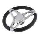 Chrome Stainless Steel Boat Marine Steering Wheel 3 Spoke 13.7