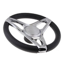 Chrome Stainless Steel Boat Marine Steering Wheel 3 Spoke 13.7