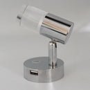 12V 24V 3W LED Bedside Reading Light Headboard Touch Switch with USB Port