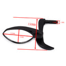 Motorcycle Side Mirrors Bar End with Brake Clutch Levers Handlebar Guard