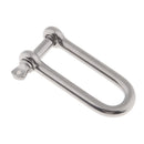 1/4 Inch Boat Marine 304 Stainless Steel Long Anchor D Shackle with Pin