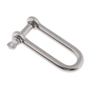 1/4 Inch Boat Marine 304 Stainless Steel Long Anchor D Shackle with Pin