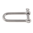 1/4 Inch Boat Marine 304 Stainless Steel Long Anchor D Shackle with Pin