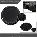 Motorcycle Black Timing Accessories Engine Derby Timer Cover For Harley XL 883 1200 (Set of 2pcs)