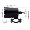 LED Motorcycle Headlight Fog Spot Light DC 12-85V 30W with Rocker Switch