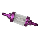 CNC Universal Scooter Dirt Pit Bike Go Kart 8mm 5/16'' Gas Fuel Filter Purple