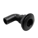 1'' Black Polypropylene Thru Hull Fitting Hose 90 Degree For Marine Boat