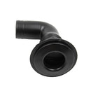 1'' Black Polypropylene Thru Hull Fitting Hose 90 Degree For Marine Boat