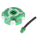 Gas Fuel Cap Billet Aluminum & Vent Hose for Kawasaki KFX 450R 2008-2017 Green